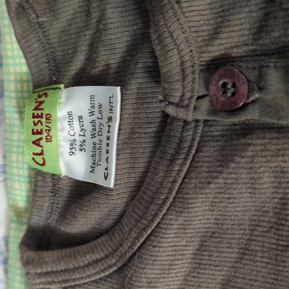 Claesens boutique boys soft Henley long sleeves tee shirt new 4 5 104 110 - Picture 5 of 5